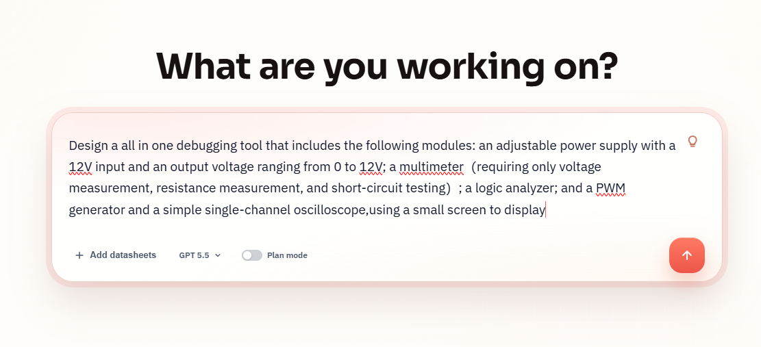 Original SpeedUp prompt for an all-in-one debugging tool.