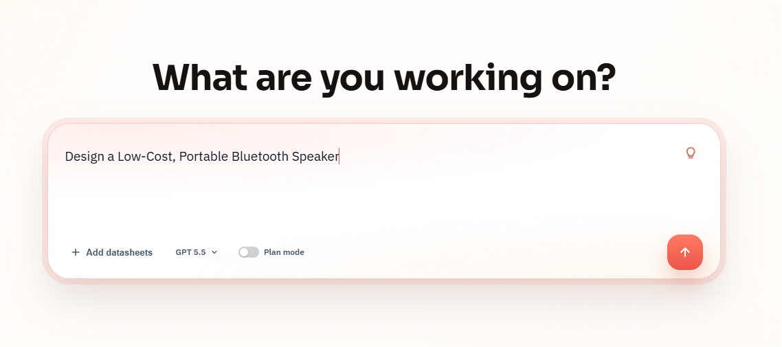 SpeedUp prompt for a low-cost portable Bluetooth speaker.